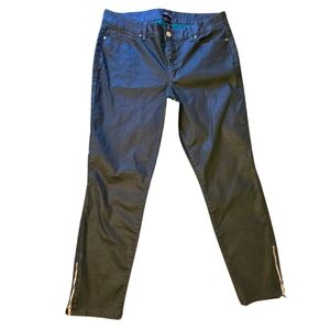 White House Black Market Skimmer Green Pants